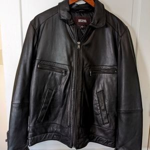 Michael Kors Men's Leather Hipster Jacket